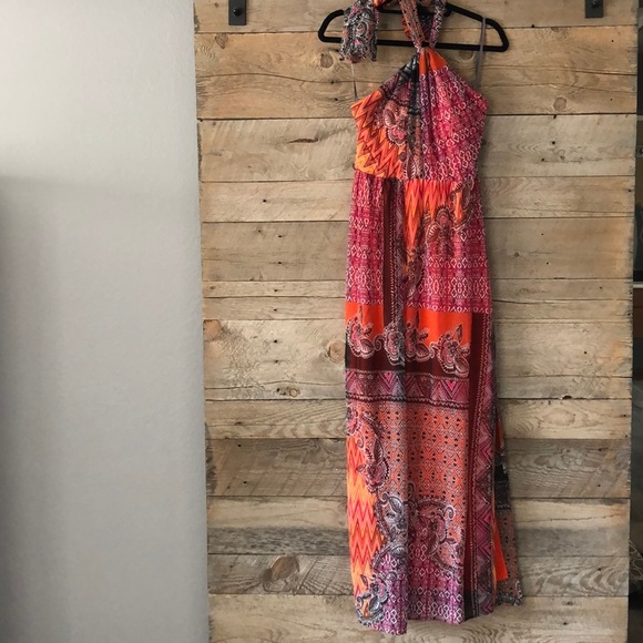 Boston Proper muse Halter Dress 8 - Picture 2 of 7